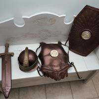 costume carnevale corazza da soldato per bambini 