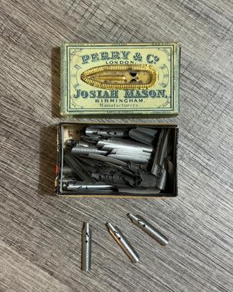 Scatola pennini antichi “Perry & Co.”