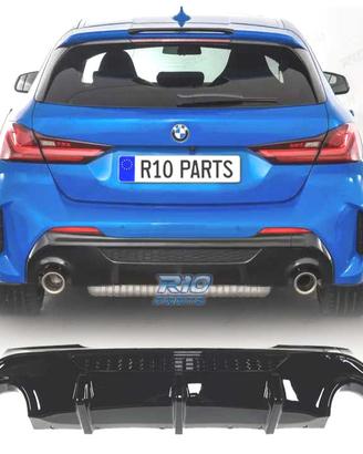 DIFFUSORE BMW F40 19- LOOK M 135i NERO LUCIDO