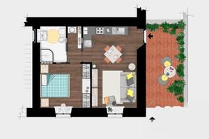 Grazioso Bilocale CON TERRAZZO - Porta Romana