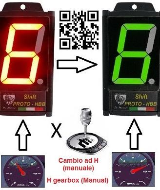 Contamarce con SHIFT LIGHT BI-COLORE integrato