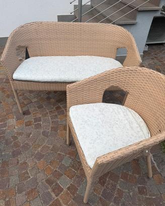 Set divanetto caffe terrazzo balcone giardino