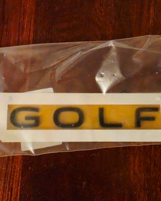 Logo portellone VW "GOLF" Blackline originale