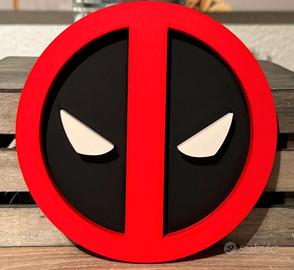 Deadpool Logo 3D – Marvel Fan Art Decorazione