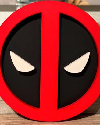 Deadpool Logo 3D – Marvel Fan Art Decorazione