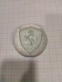 Ferma carte in vetro  inciso logo Scuderia Ferrari