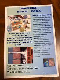 Insuflaggio materiale isolante