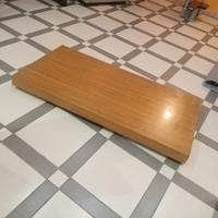 MENSOLONE DA TERRA DI LEGNO ROVERE CON PIEDINI 