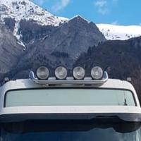 barra fari tetto cabina 