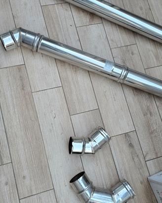 Tubi in acciaio, guarnizioni, per stufa pellet 