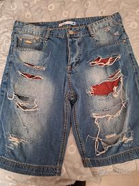 jeans corto uomo