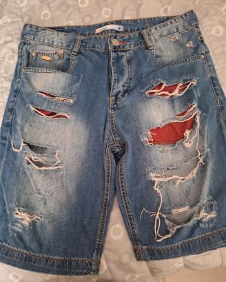 jeans corto uomo