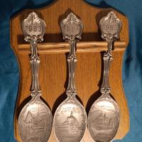 Set Cucchiai Decorativi Vintage 1983-1985 in Peltr