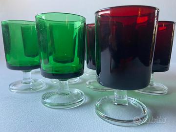 Bicchieri Luminac anni ‘70