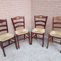 4 sedie in legno