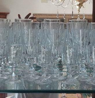 Servizio calici cristallo fine anni 70