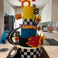 Torta scenografica Monster Truck Hot Wheels