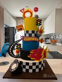 Torta scenografica Monster Truck Hot Wheels