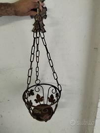 portavasi in ferro battuto 