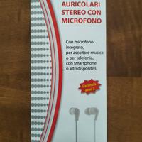 Auricolari  Link stereo con microfono. 