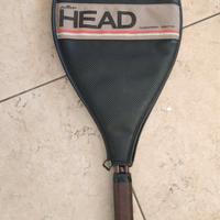 Racchetta da tennis Head anni 80-90 con fodero