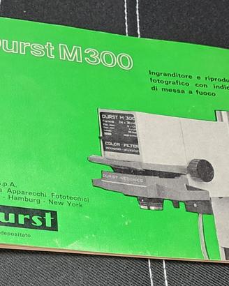 DURST M300 INGRANDITORE ISTRUZIONI  D'USO