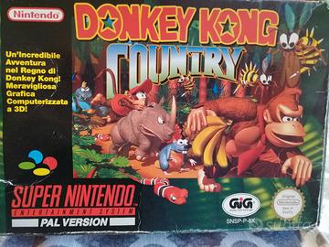 Donkey kong country Super Nintendo pal Ita