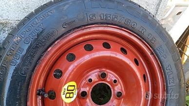 Ruotino ruota MICHELIN  135 80 R13 panda punto 600