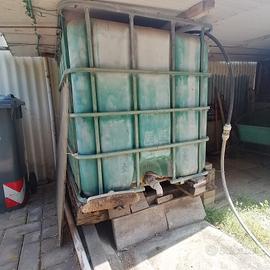 vasca raccogli acqua piovana con gabbia