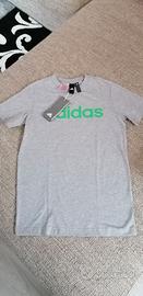 Maglietta ragazza tg 152 cm grigia adidas nuova