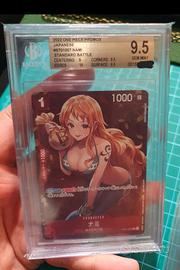 One piece nami carta bgs psa gradata manga anime 