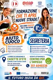 Corsi Gratuiti Aiuto Cuoco e Segreteria