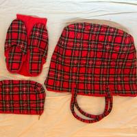 Set borsa, beauty e ciabatte