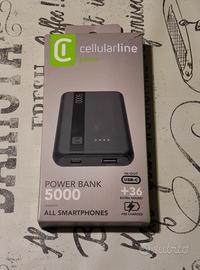 Power bank 5000 Cellularline usb C NUOVO