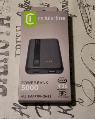 Power bank 5000 Cellularline usb C NUOVO