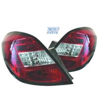 FANALI OPEL CORSA D 06-14 LED ROSSO CROMATO