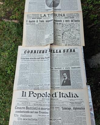 Quattro copie fotostatiche su uccisione Cesare Bat