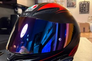 Casco Agv K1 S Warm Up rosso + Midland btx1 proS