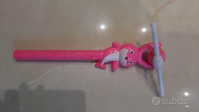 Bacchetta Laser multicolori rosa a batterie