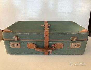 n.3 valigie vintage in cartone e stoffa