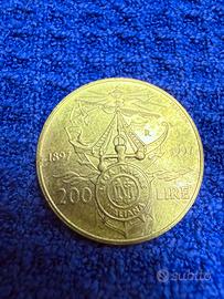 Moneta da 200 lire del 1997 della Lega Navale Ital