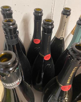 Bottiglie franciacorta VUOTE. Decorative