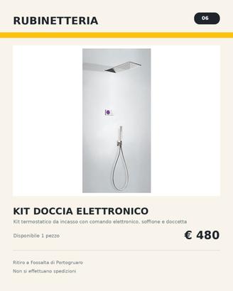 KIT DOCCIA ELETTRONICO DA INCASSO