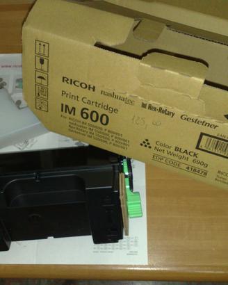 Ricoh Nero TONER IM 600 nuovo Stampante Laser