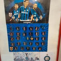 quadro con spille giocatori Inter 