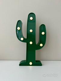 Lampada cactus luminoso a batterie