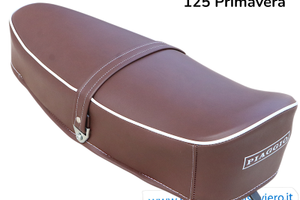 Sella Marrone Scuro con Scritta Vespa 50 Special