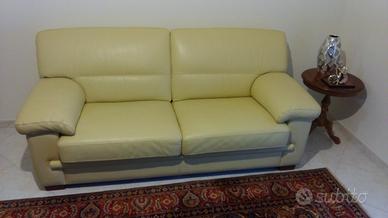 Divano e poltrona in pelle