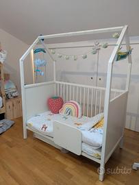 lettino stokke home con materasso e tendine