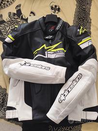alpinestars fuji leather jacket in pelle 
